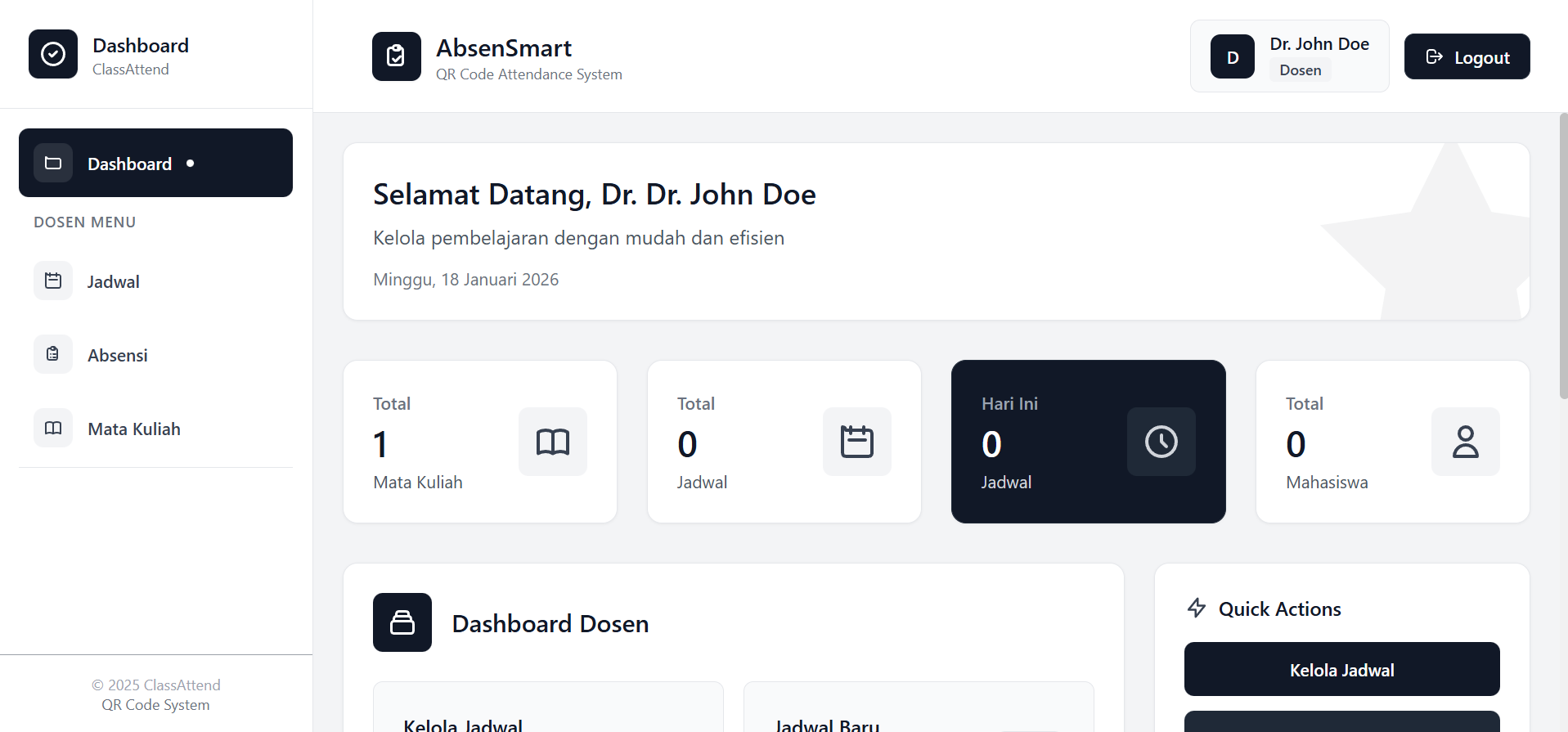 Dashboard Absensi